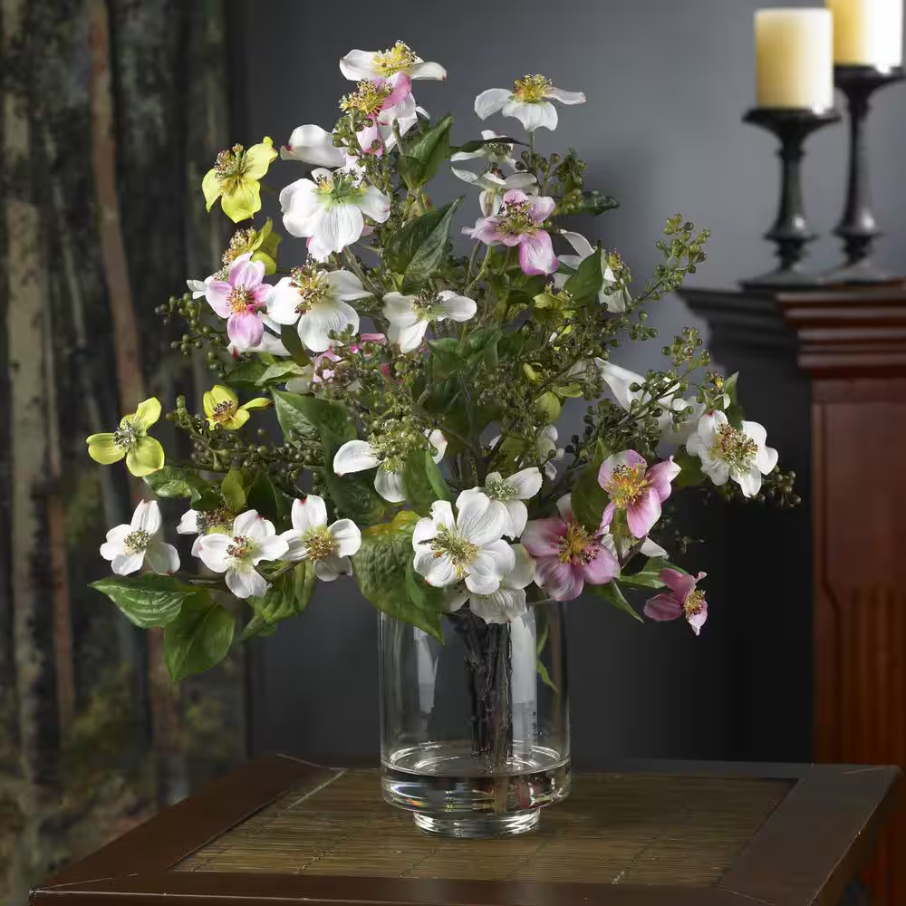 Dogwood Silk Flower Artificial Arrangement