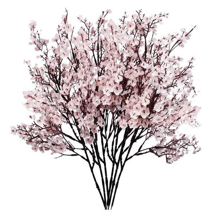 Mandy's Light Pink Artificial Baby’s Breath Flowers 6 Bundles Silk Gypsophila